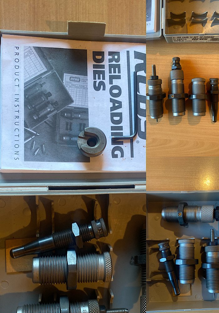 3 - teiliger RCBS Hartmetall Vollkalibrier Matrizensatz von RCBS Kal. 30 Carbine – Bild 2