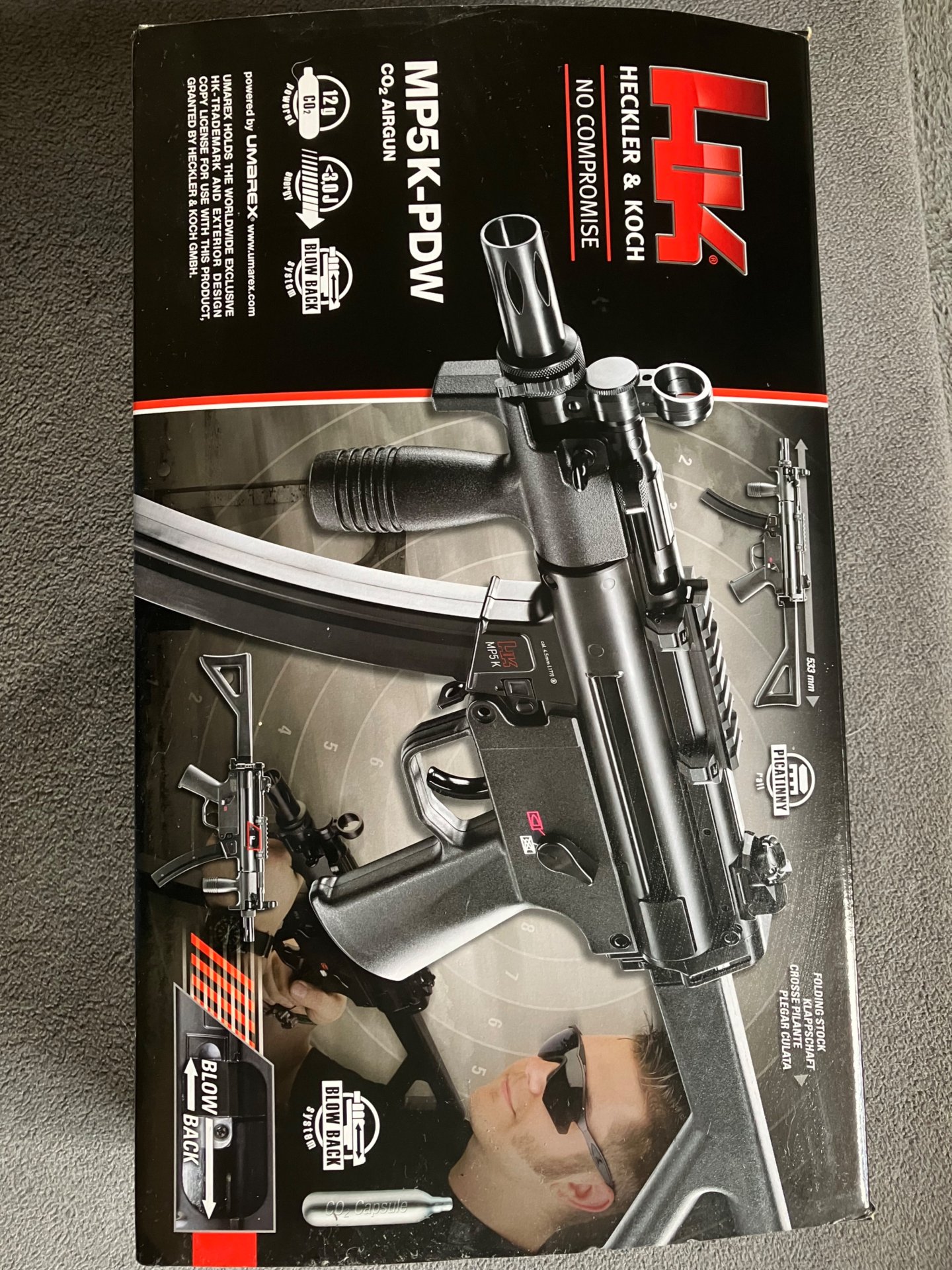Heckler & Koch MP5 K-PDW CO2-Gewehr (4,5 mm BB) – Neuwertig + Ersatzmagazin! Umarex – Bild 5