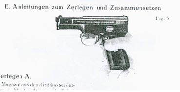 Nachdruck Bedienungsanleitung Pistole Mauser Modell 14 – Bild 1