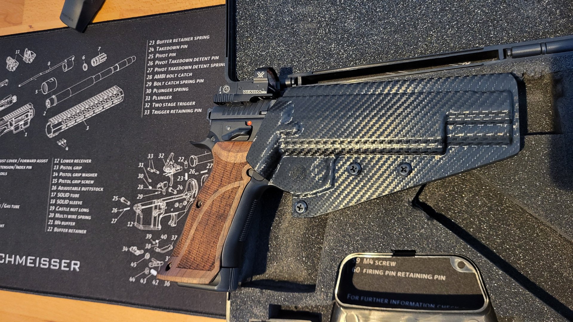 CZ Taipan Sport ProTuning 9mm Luger + Reddot + Zubehör – Bild 5