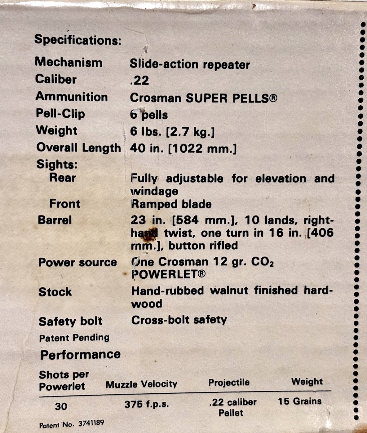 Crosman Mod. 622 / 6-schüssiger CO2-Vorderschaft Repetierer, Kal. 5,5mm – Bild 3