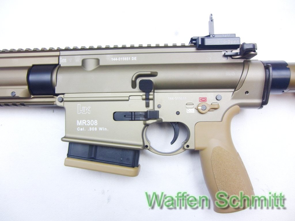 SL.-Büchse Heckler&Koch MR308, Sandfraben,Kaliber .308Win.Im Originalkoffer.TOP-Zustand!!! – Bild 1