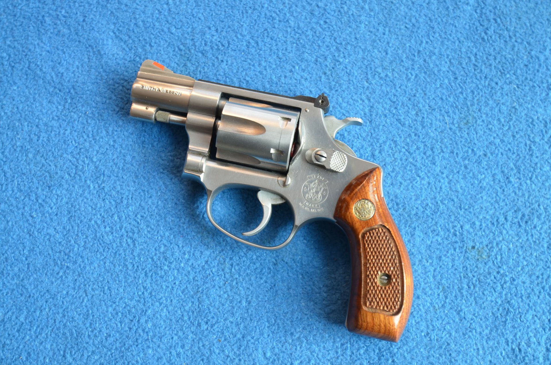 SEHR SCHÖNER REVOLVER SMITH & WESSON 63-3 STAINLESS STEEL .22LR – Bild 1