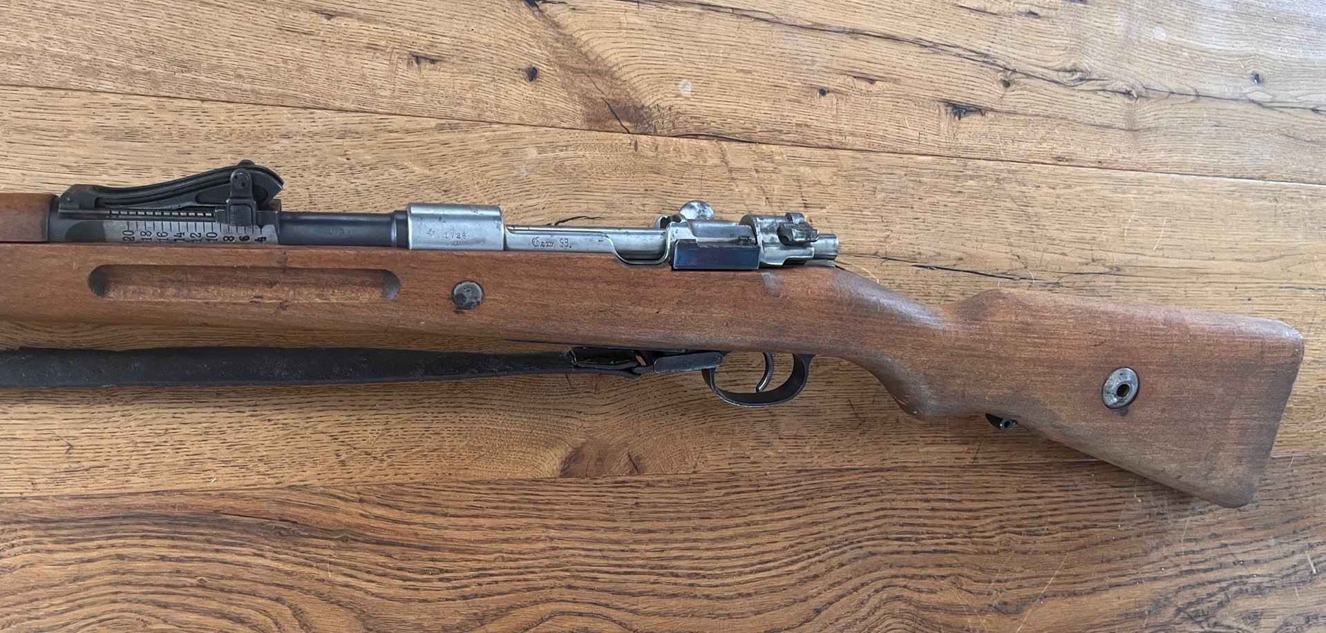 gebrauchte Repetierbüchse Hersteller: Amberg Gewehr 98, Baujahr 1917, nummerngleich in allem Teilen – Bild 3