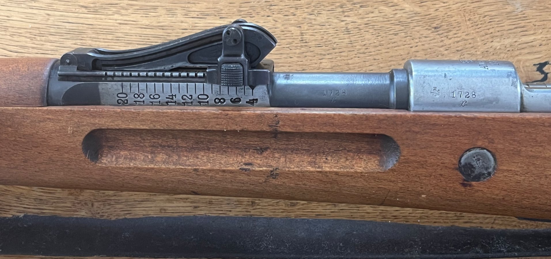 gebrauchte Repetierbüchse Hersteller: Amberg Gewehr 98, Baujahr 1917, nummerngleich in allem Teilen – Bild 7