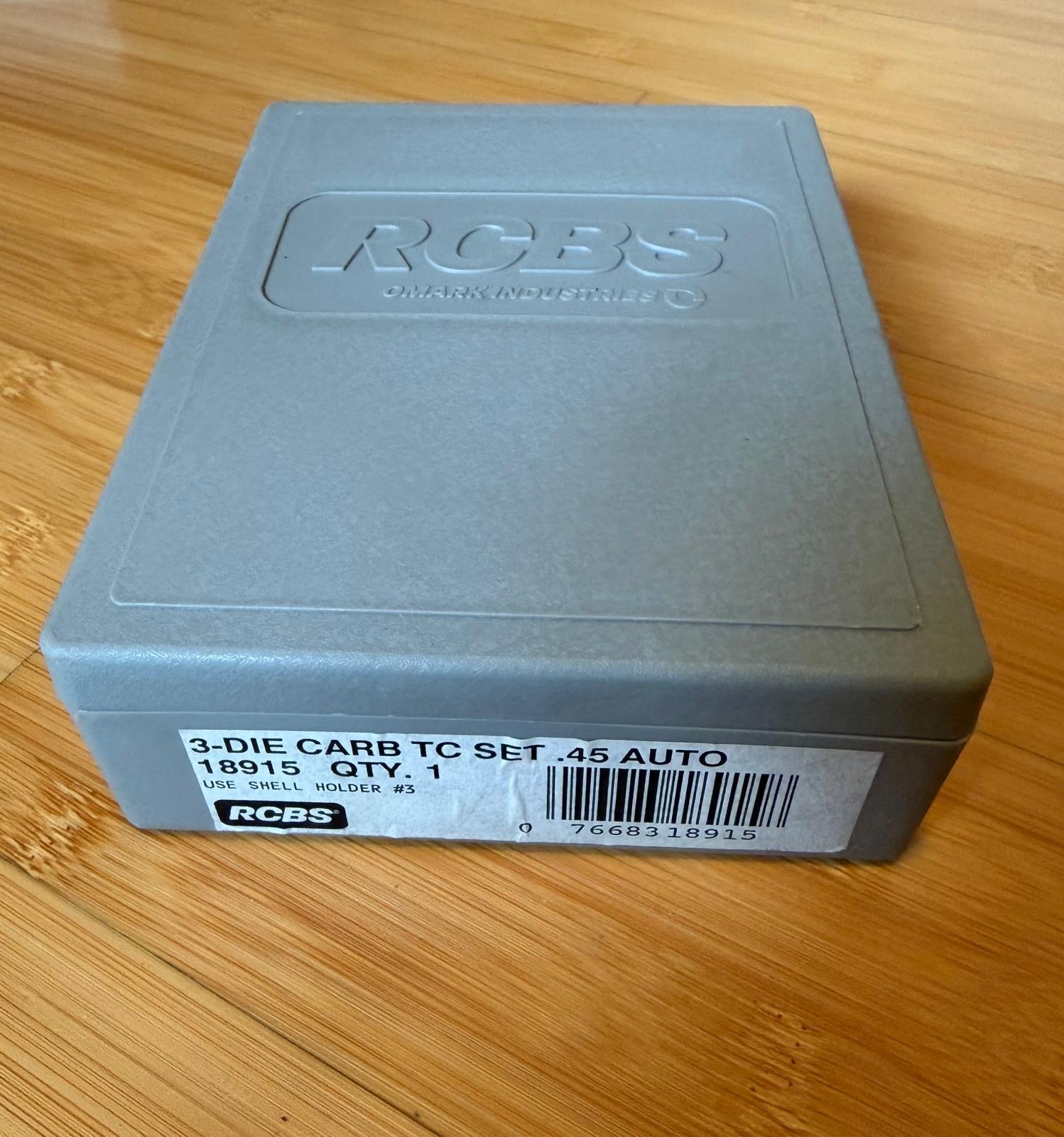 RCBS 3-Die Carb TC Set .45 Auto - 18915 -Matritzensatz für Wiederlader – Bild 1