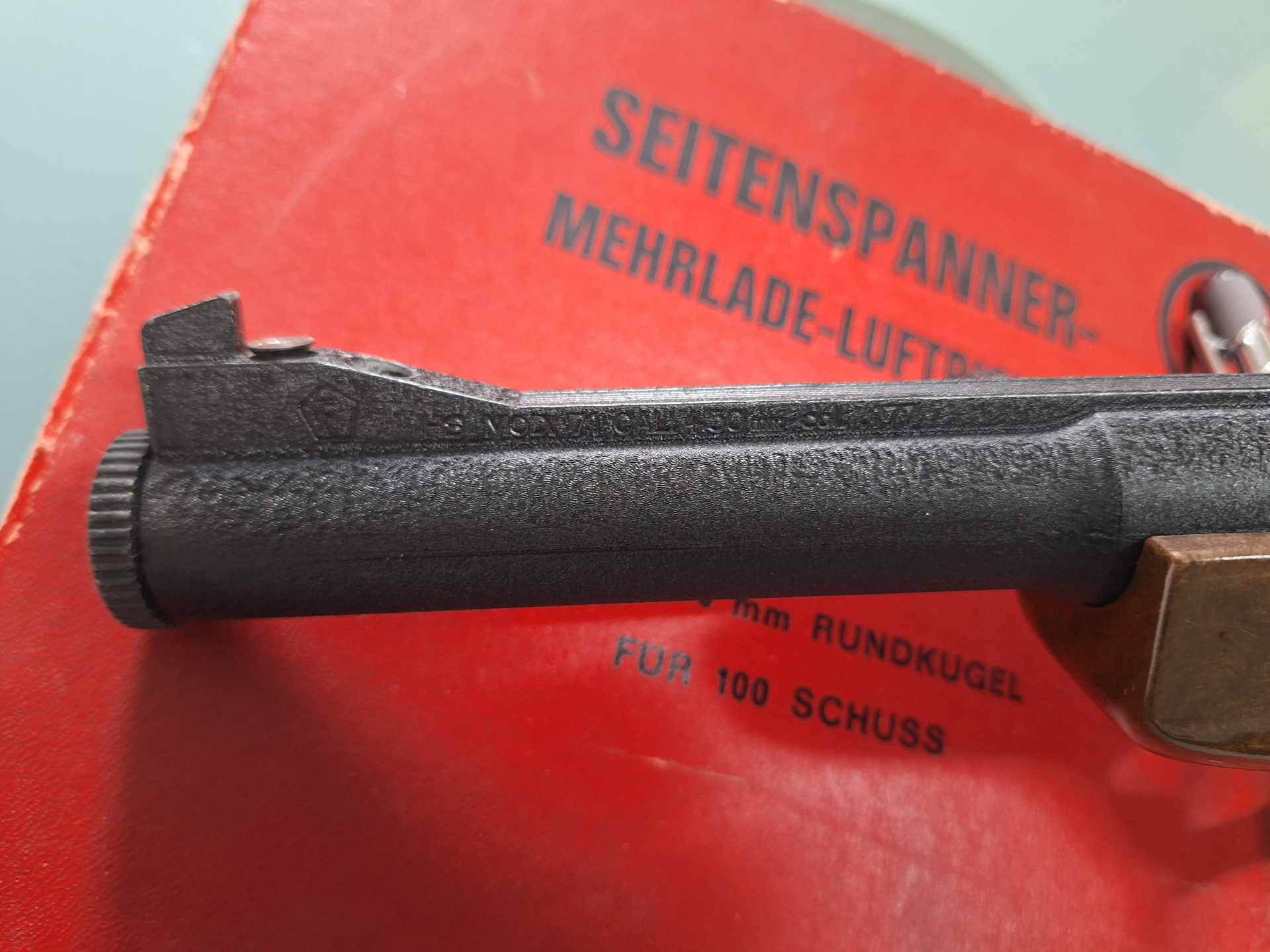 Luftpistole HS Mod. 71 Mehrlade-Luftpistole Sehr Selten – Bild 5