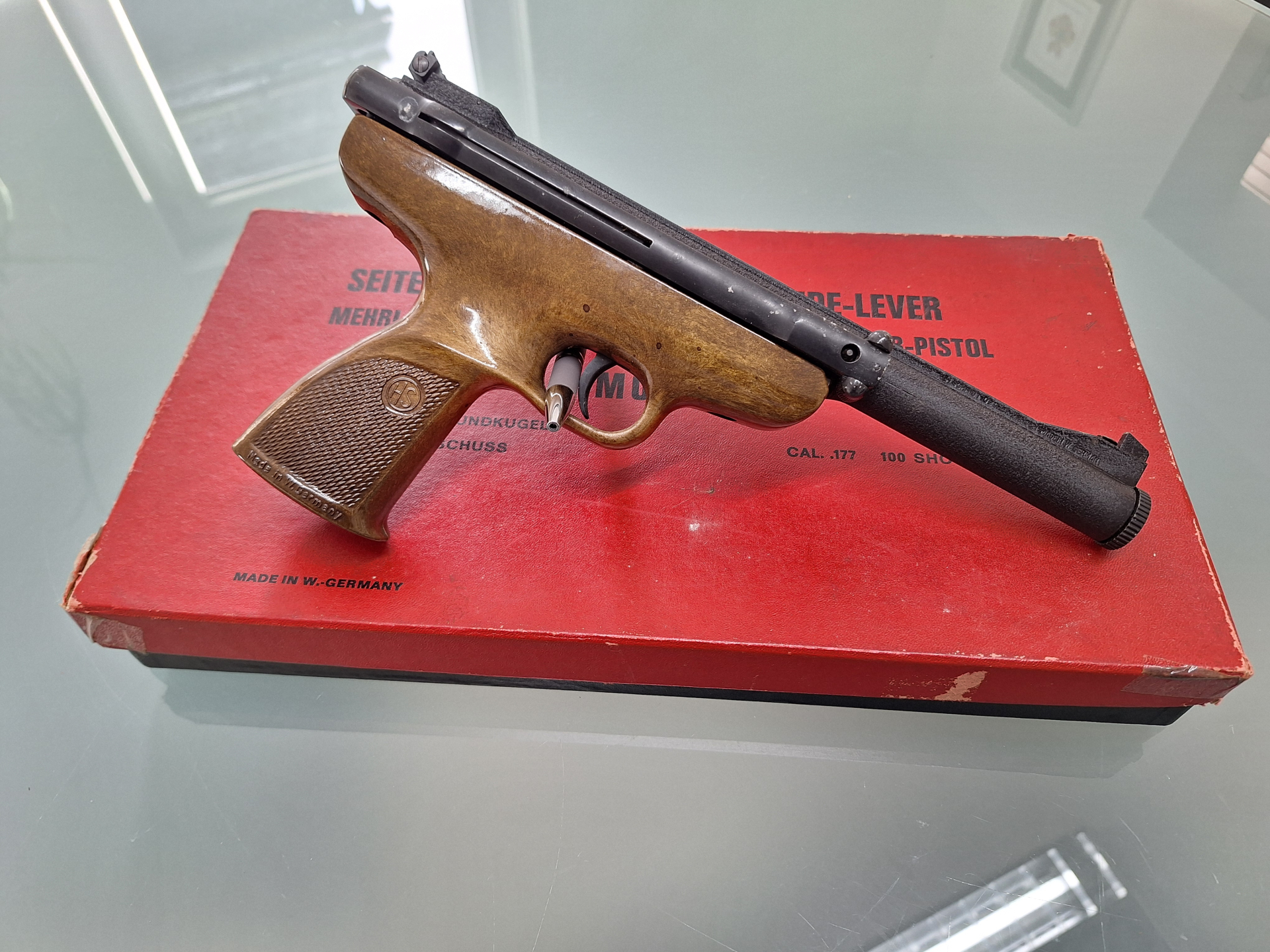 Luftpistole HS Mod. 71 Mehrlade-Luftpistole Sehr Selten – Bild 3