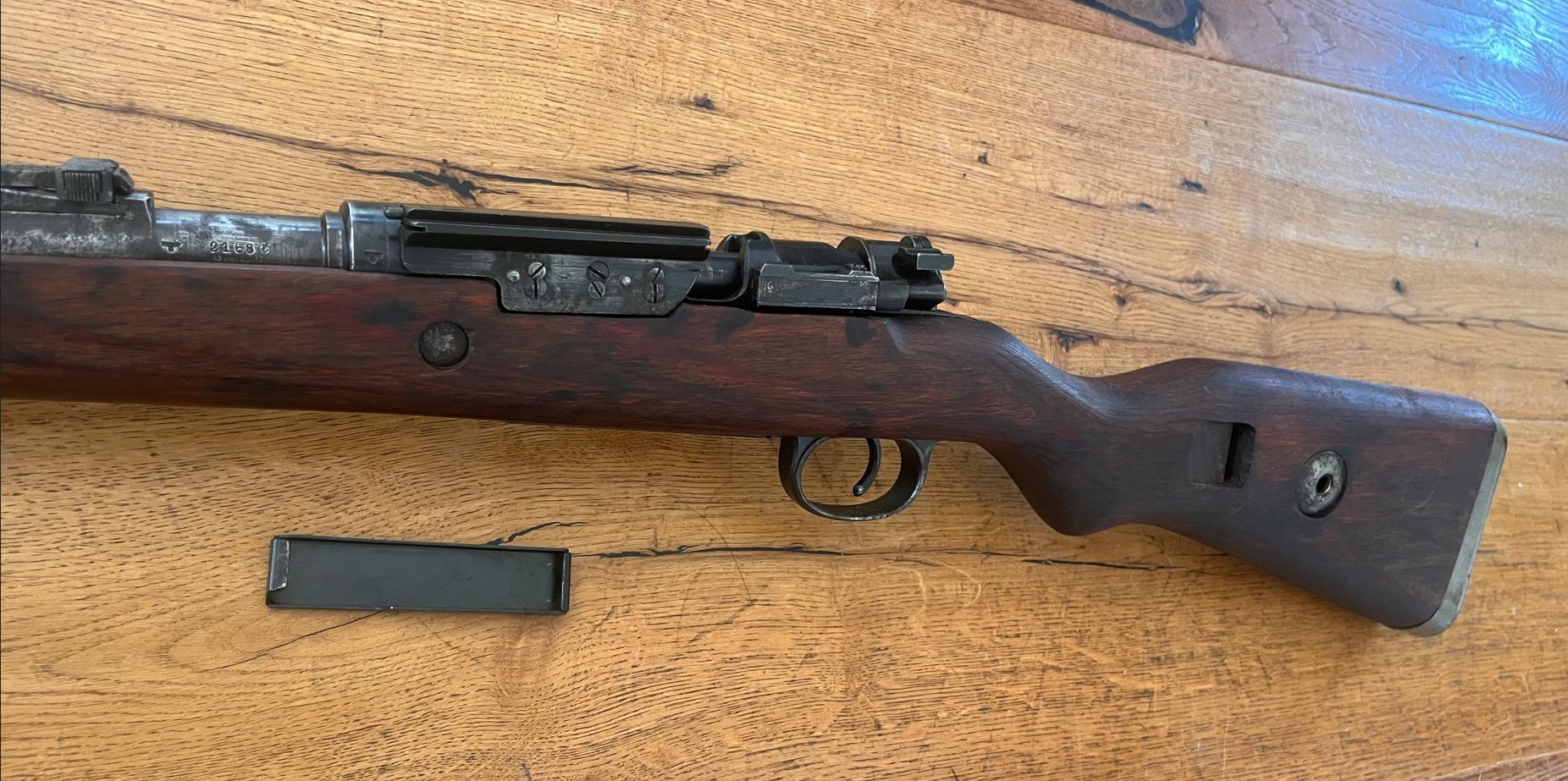 gebrauchte Repetierbüchse K 98, Hersteller dcd 4, nummerngleich mit ZF-Montage ohne Neubeschuß. – Bild 3
