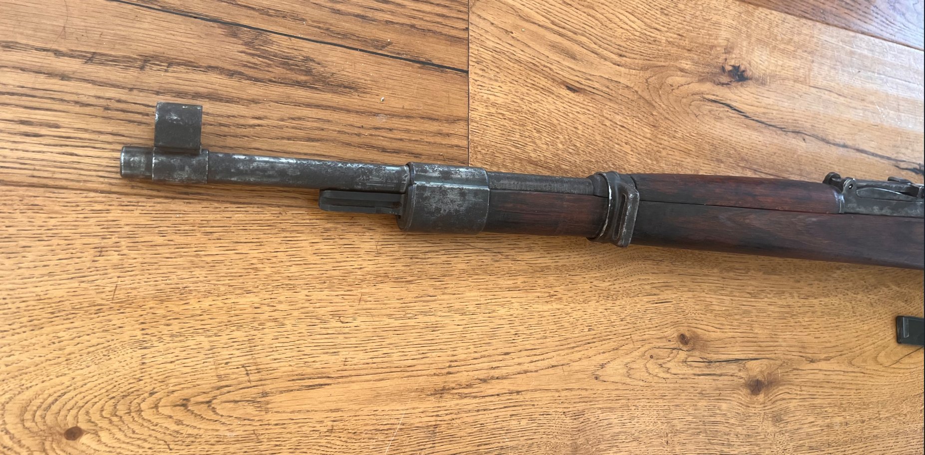 gebrauchte Repetierbüchse K 98, Hersteller dcd 4, nummerngleich mit ZF-Montage ohne Neubeschuß. – Bild 2