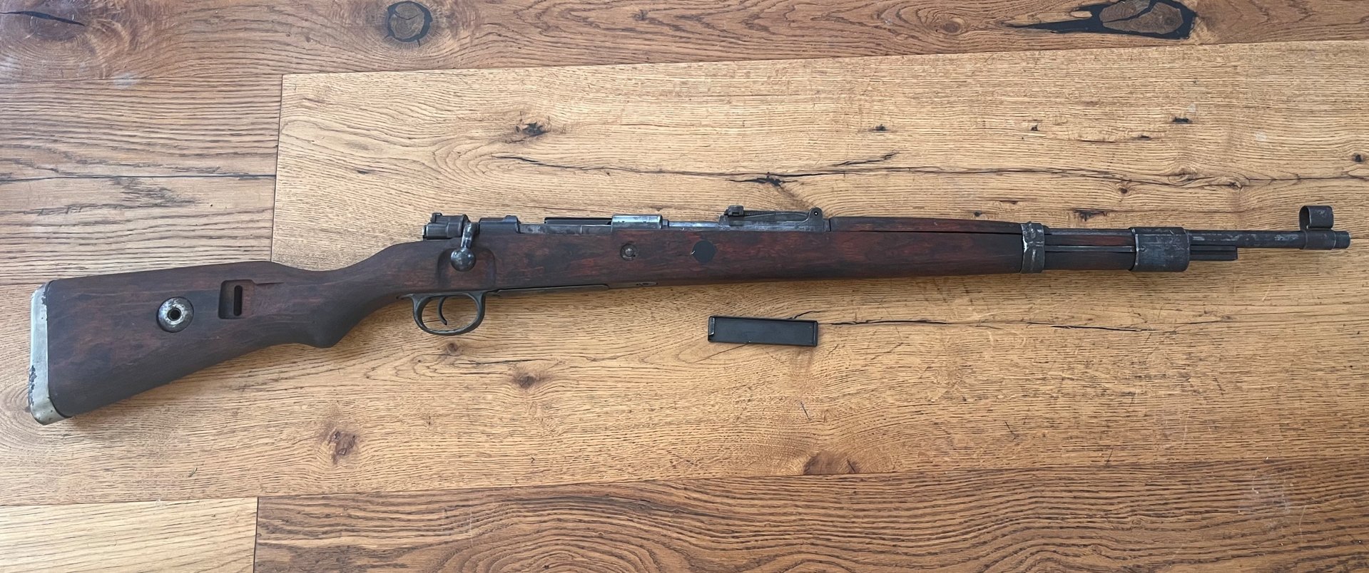 gebrauchte Repetierbüchse K 98, Hersteller dcd 4, nummerngleich mit ZF-Montage ohne Neubeschuß. – Bild 8
