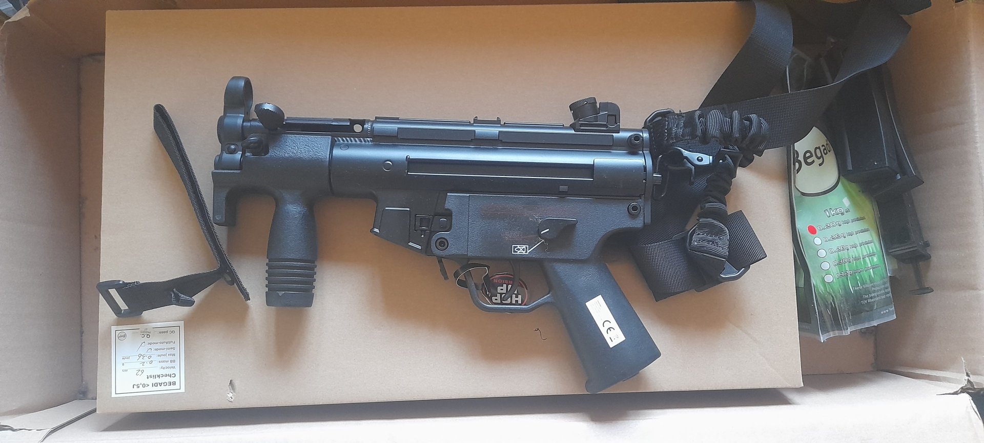 Begadi ECO SMG "Mod 5K" Gen.5 (EFCS, Mosfet, short stroked, Pro HopUp) AEG mit Metallgearbox & Burst – Bild 8