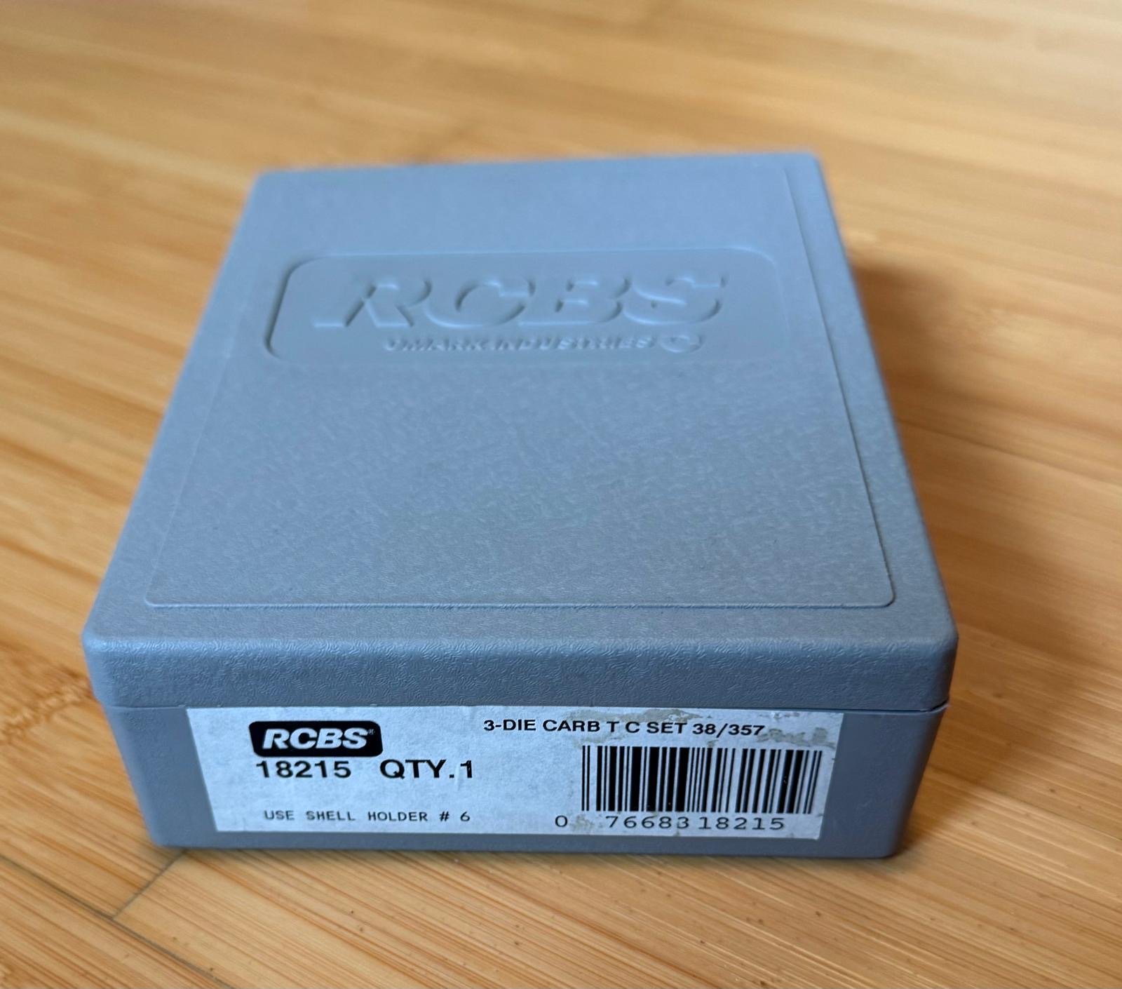 RCBS 3-Die Carb TC Set .38/357 - 18215 -Matritzensatz für Wiederlader – Bild 1