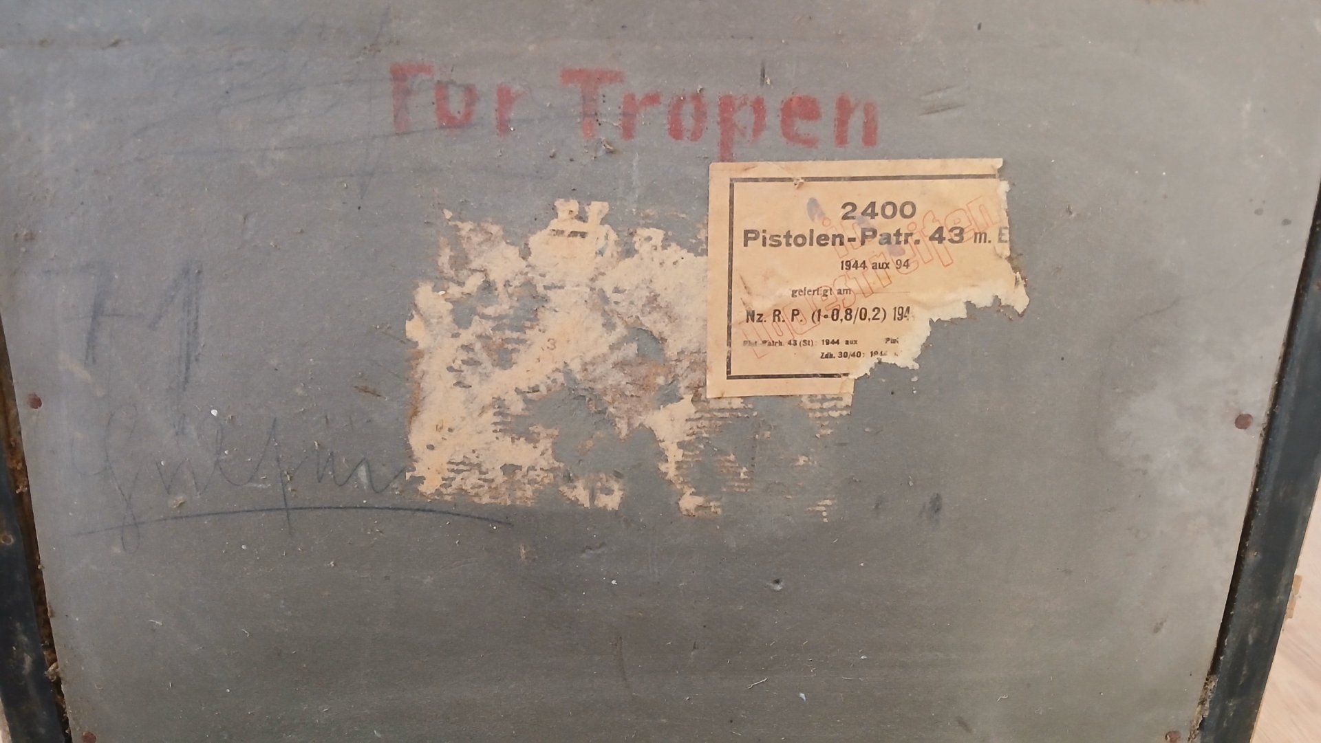 Patronenkasten Tropen für Pistolenpatrone 43 8x33 kurz 7,92x33 MP44 StG44 Sturmgewehr 44 Wehrmacht – Bild 2