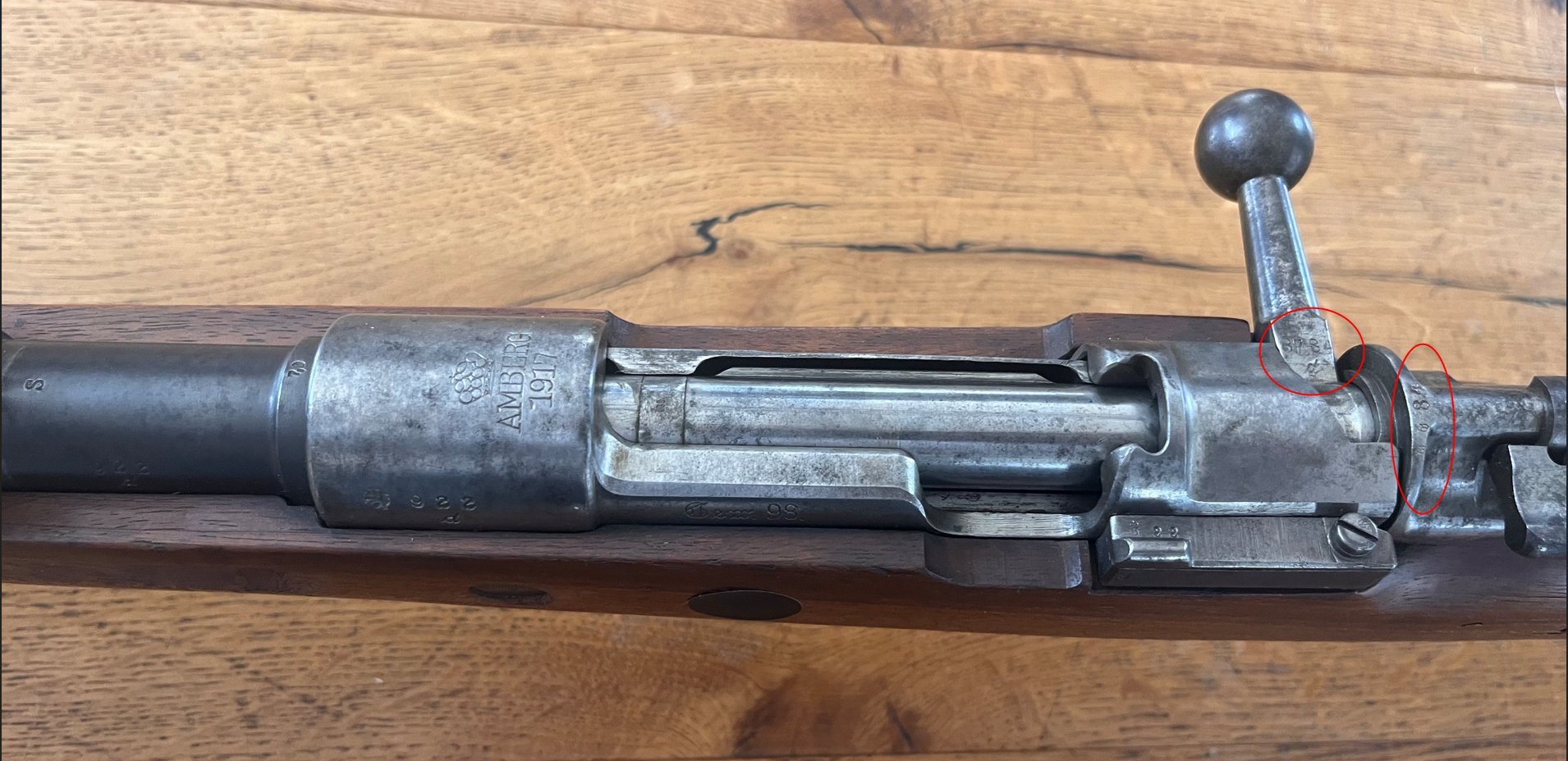 gebrauchte Repetierbüchse Hersteller: Amberg Gewehr 98, Baujahr 1917 EWB – Bild 6