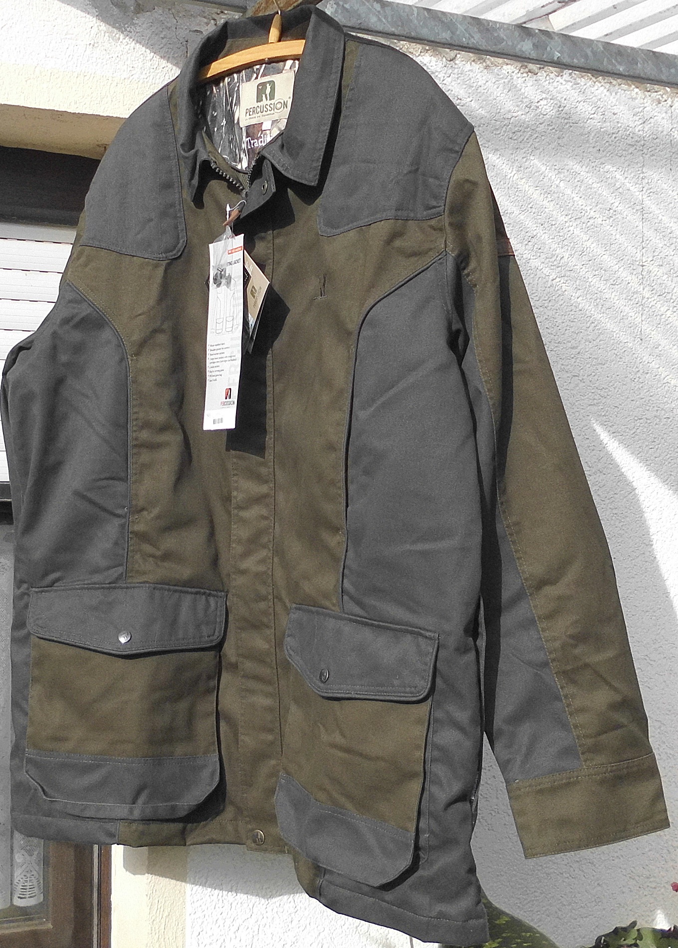 Jagd Pirschjacke Parka Gr. 3XL dunkel oliv /anthrazit – Bild 1