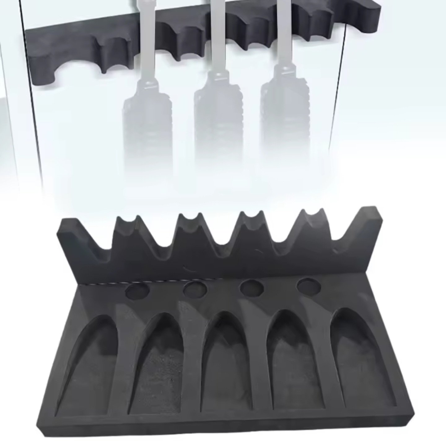 5-Slot Gewehrregal Gewehrhalter für Waffenschrank EVA-Schaumstoff – Bild 1