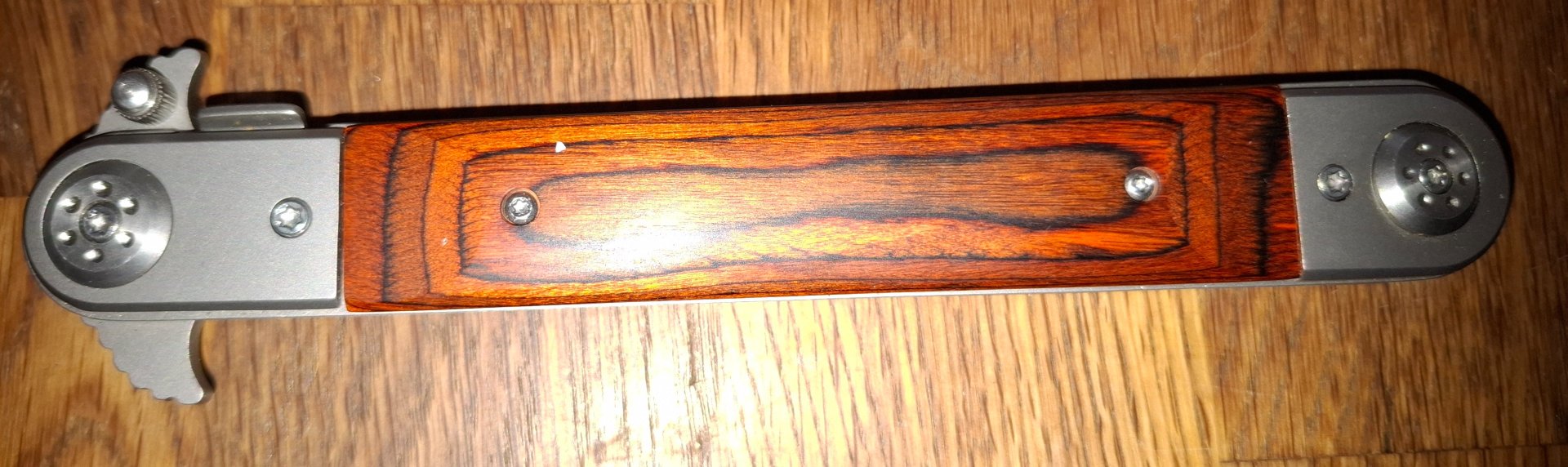 Haller Stiletto Einhandmesser XXL (ca. 31 cm) – Edelstahl & Pakkaholz – Neuwertig – Bild 2