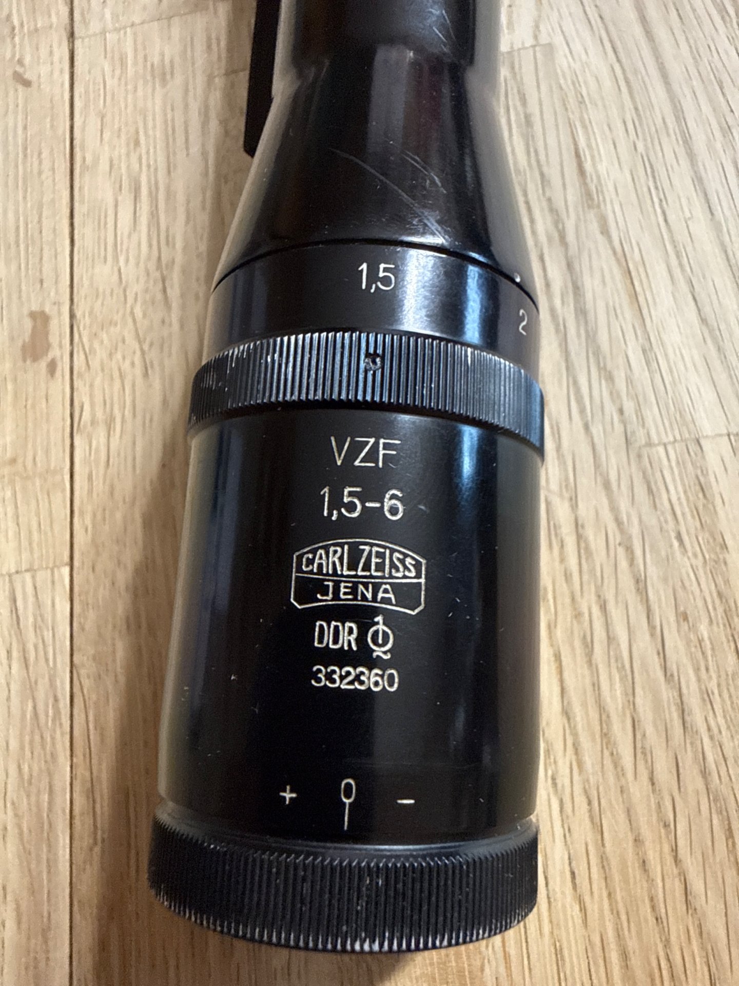 VZF Carl Zeiss Jena 1,5-6 DDR mit Suhler Einhakmontage – Bild 1