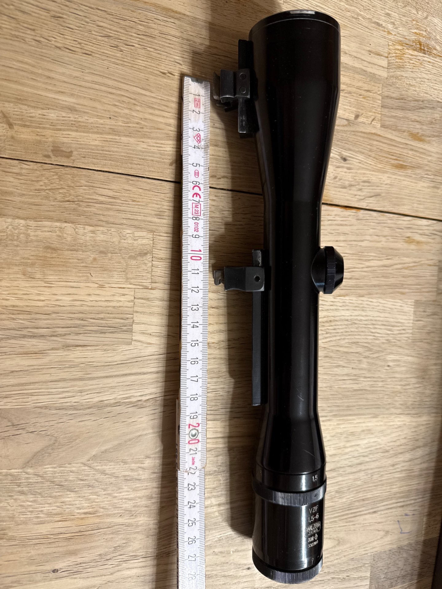 VZF Carl Zeiss Jena 1,5-6 DDR mit Suhler Einhakmontage – Bild 2