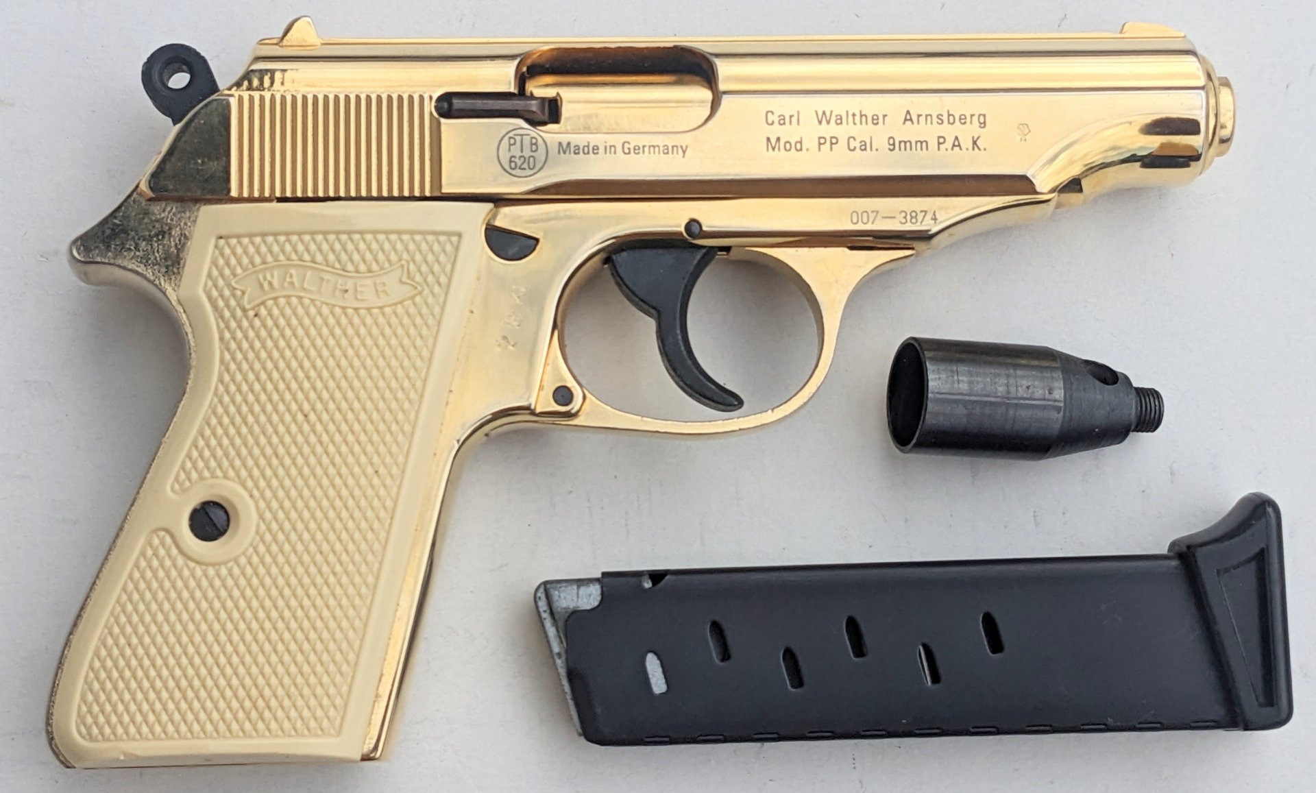 Walther PP limitierte Edition James Bond 007 vergoldet – Bild 2