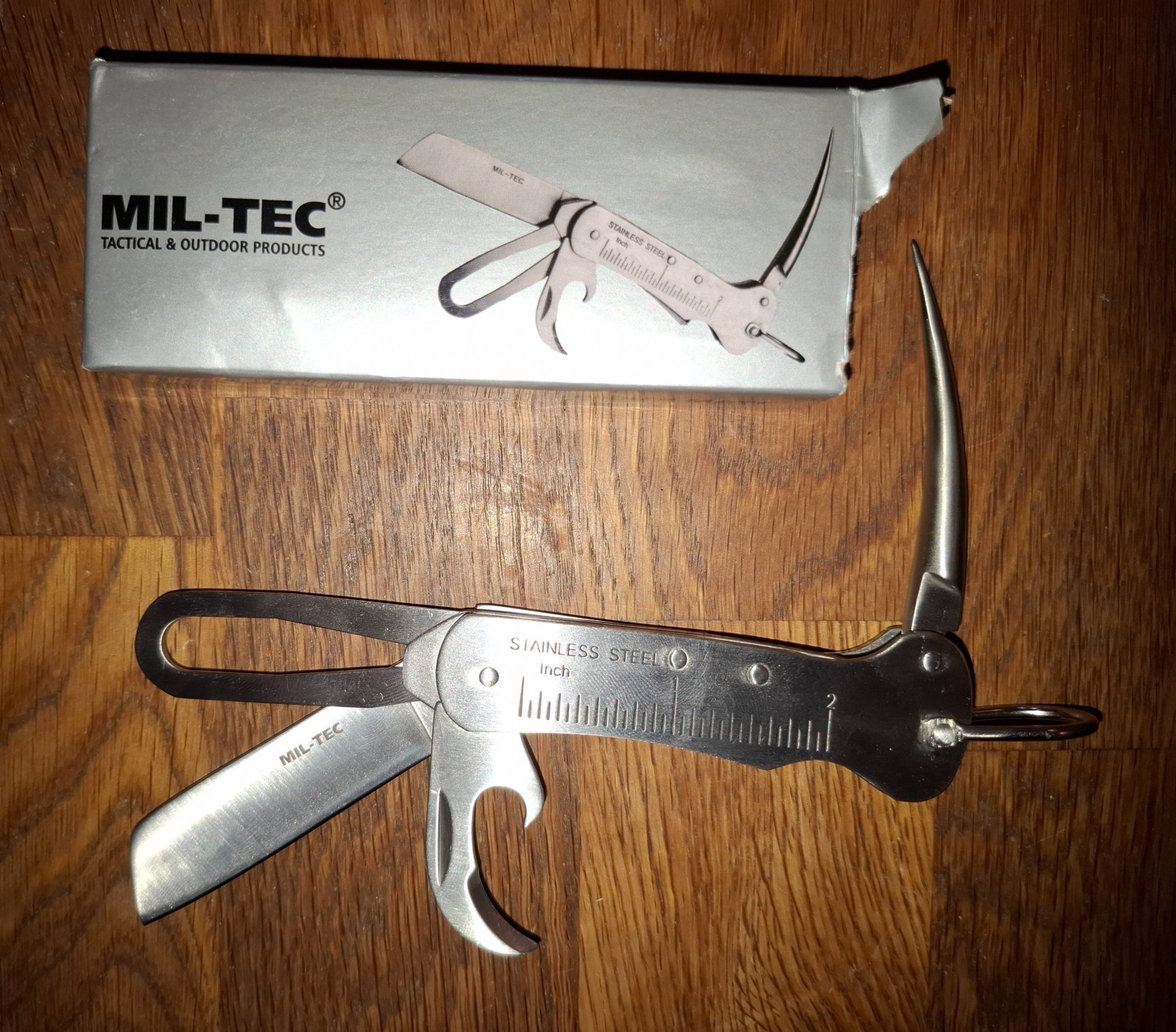 Mil-Tec Seglermesser / Bordmesser mit Marlspieker (matt) – Neuwertig in OVP – Bild 1