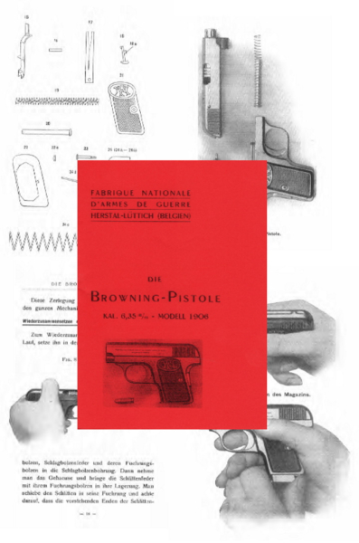 Nachdruck Bedienungsanleitung Pistole FN 1906 Offiziersmodell – Bild 1