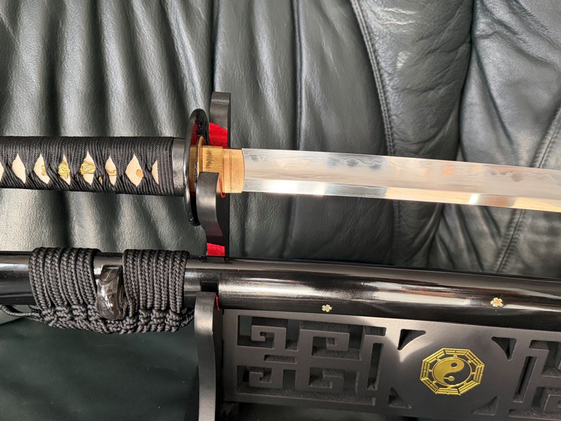Shima Katana – Orikaeshi Sanmai – gefaltete 1095er Klinge – echte Hamon – 60 HRC – Bild 2