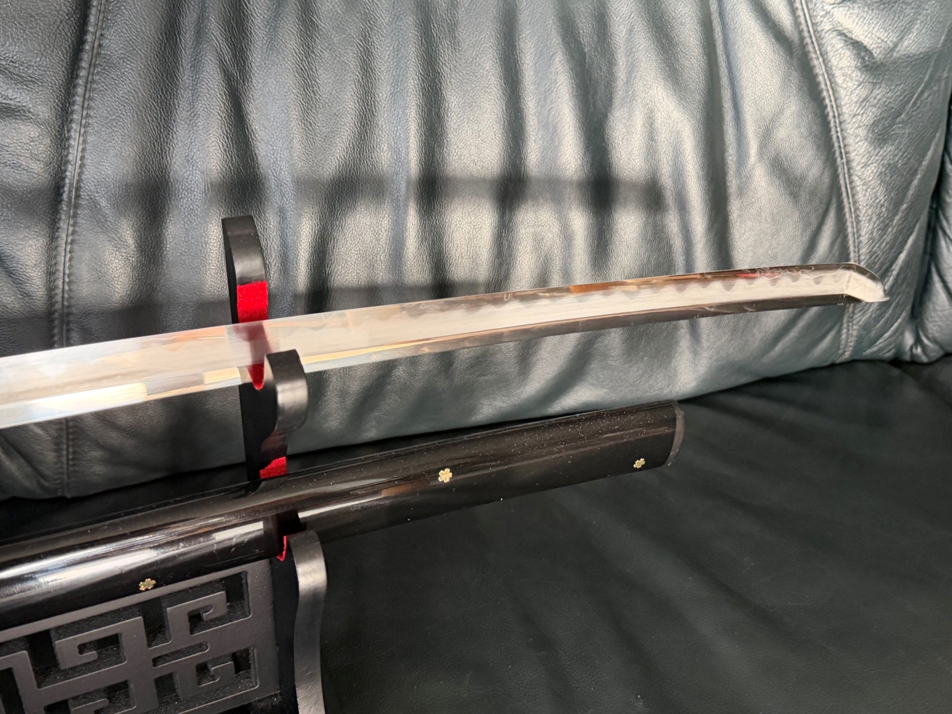Shima Katana – Orikaeshi Sanmai – gefaltete 1095er Klinge – echte Hamon – 60 HRC – Bild 3