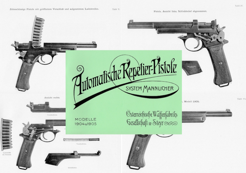 Nachdruck Bedienungsanleitung für die Pistolen Steyr M1904 und 1905 – Bild 1
