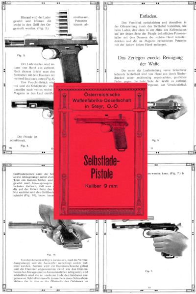 Nachdruck Bedienungsanleitung Pistole Steyr M1912 Österreich – Bild 1