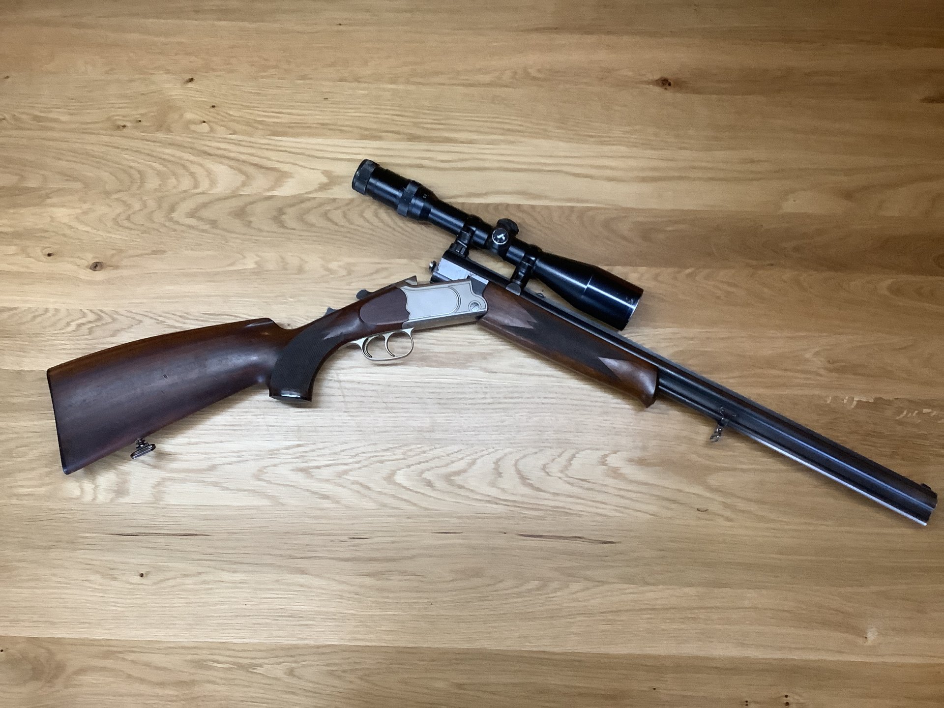 Suhler Bockbüchsflinte 7x65R / 20/76 Merkel Simson – Bild 6