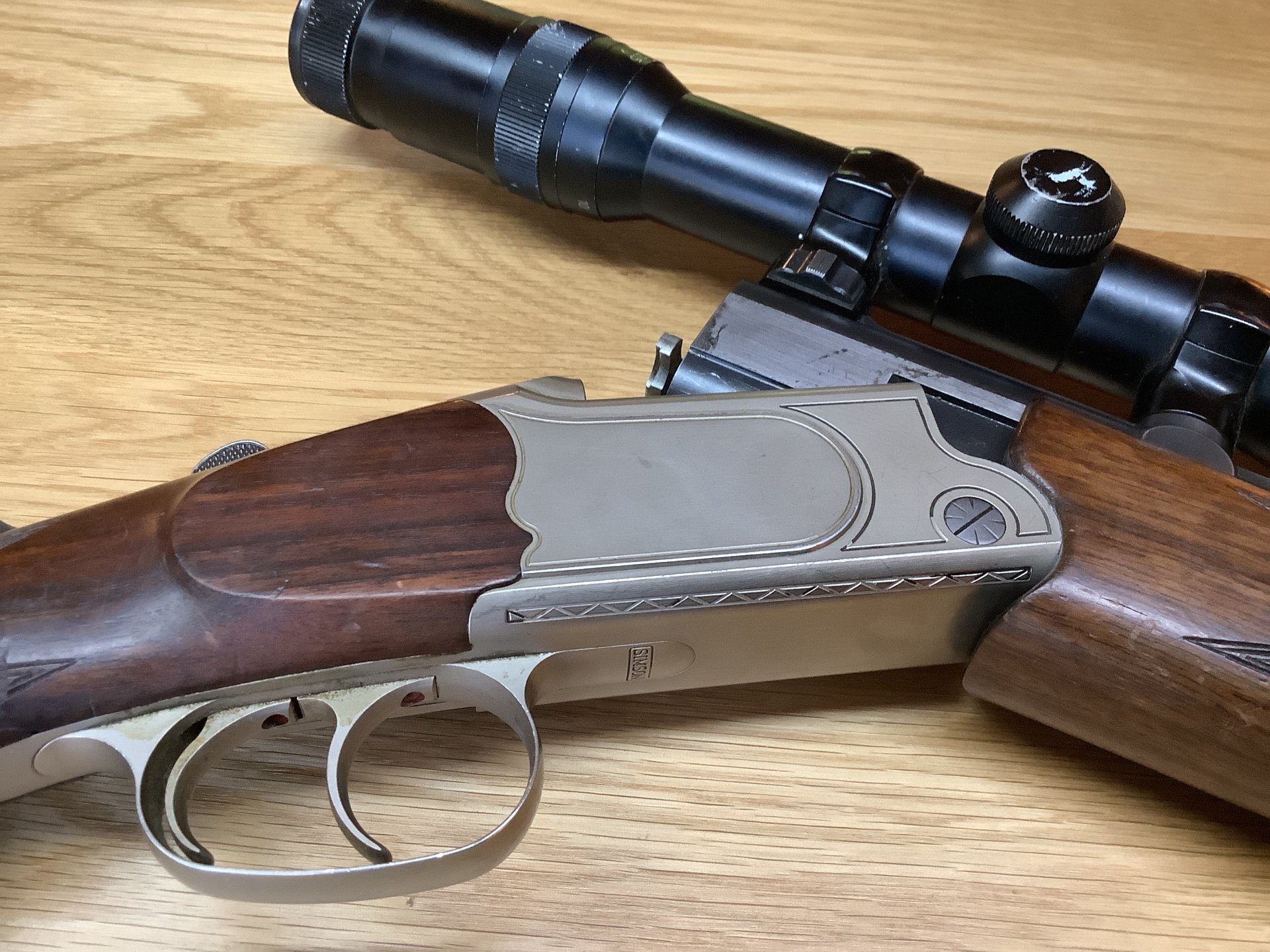 Suhler Bockbüchsflinte 7x65R / 20/76 Merkel Simson – Bild 7