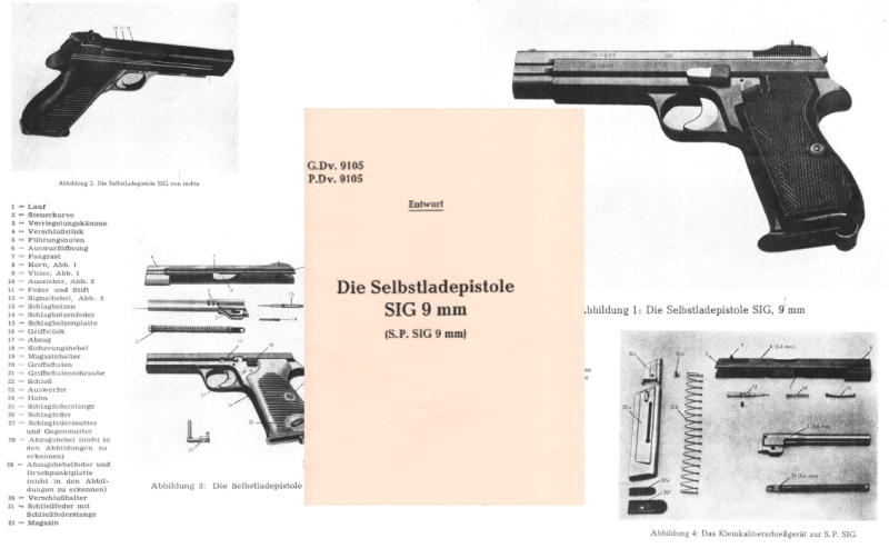 Nachdruck Polizei-Dienstvorschrift Pistole SIG 210 – Bild 1