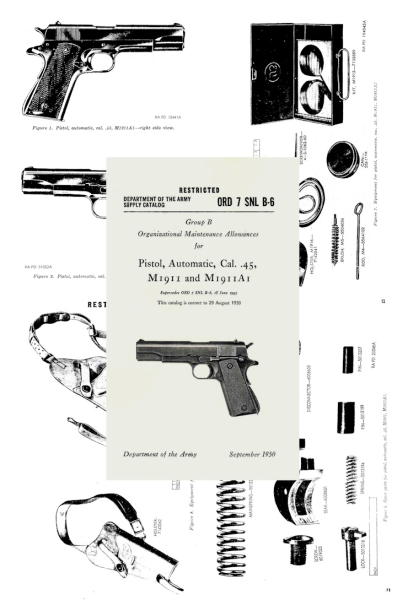 Nachdruck US-Ersatzteilliste für Colt 1911 Government + Zubehör – Bild 1