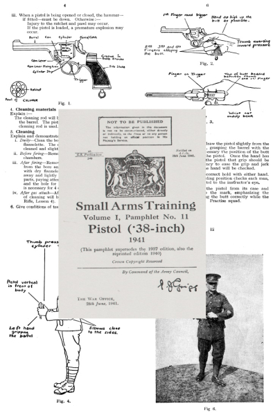Nachdruck englische Ausbildungs-Vorschrift für Webley-Revolver Cal. .38 – Bild 1