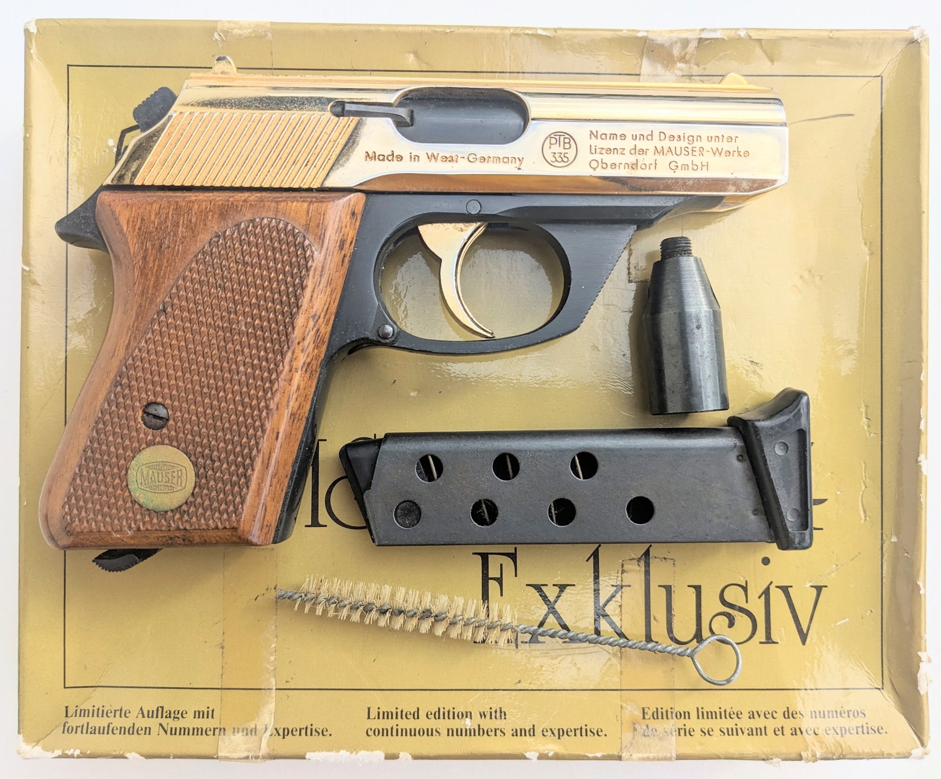 Mauser Hsc Mod 84 limitierte Edition vergoldet – Bild 2