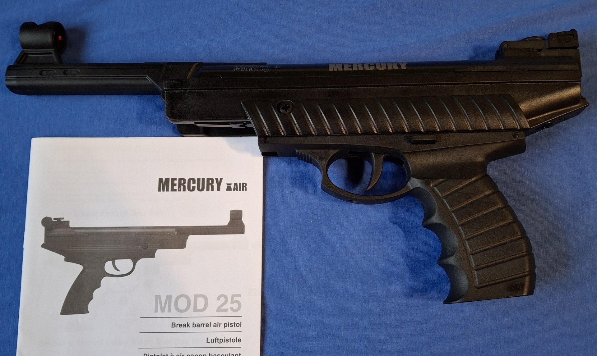 Luftdruckpistole Mercury 25 TR mit Kipplauf 4,5 mm F Zeichen – Bild 1