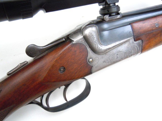 Bockbüchsflinte BBF Gebr. Merkel Suhl Kal.7x65R 12/70 Recknagel Schwenkm.Meopta Meostar R1 3-12x56 – Bild 2