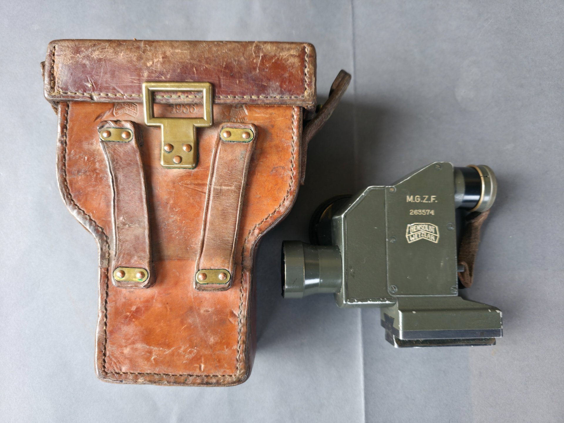 Optisches Visier M.G.Z.F. Hensoldt Wetzlar, MG 08 Maxim, Wehrmacht – Bild 3