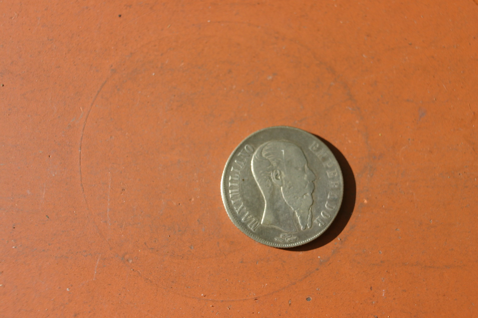 Silbermünze 1 Peso Mexico Maximilian von Habsburg von 1866 – Bild 1