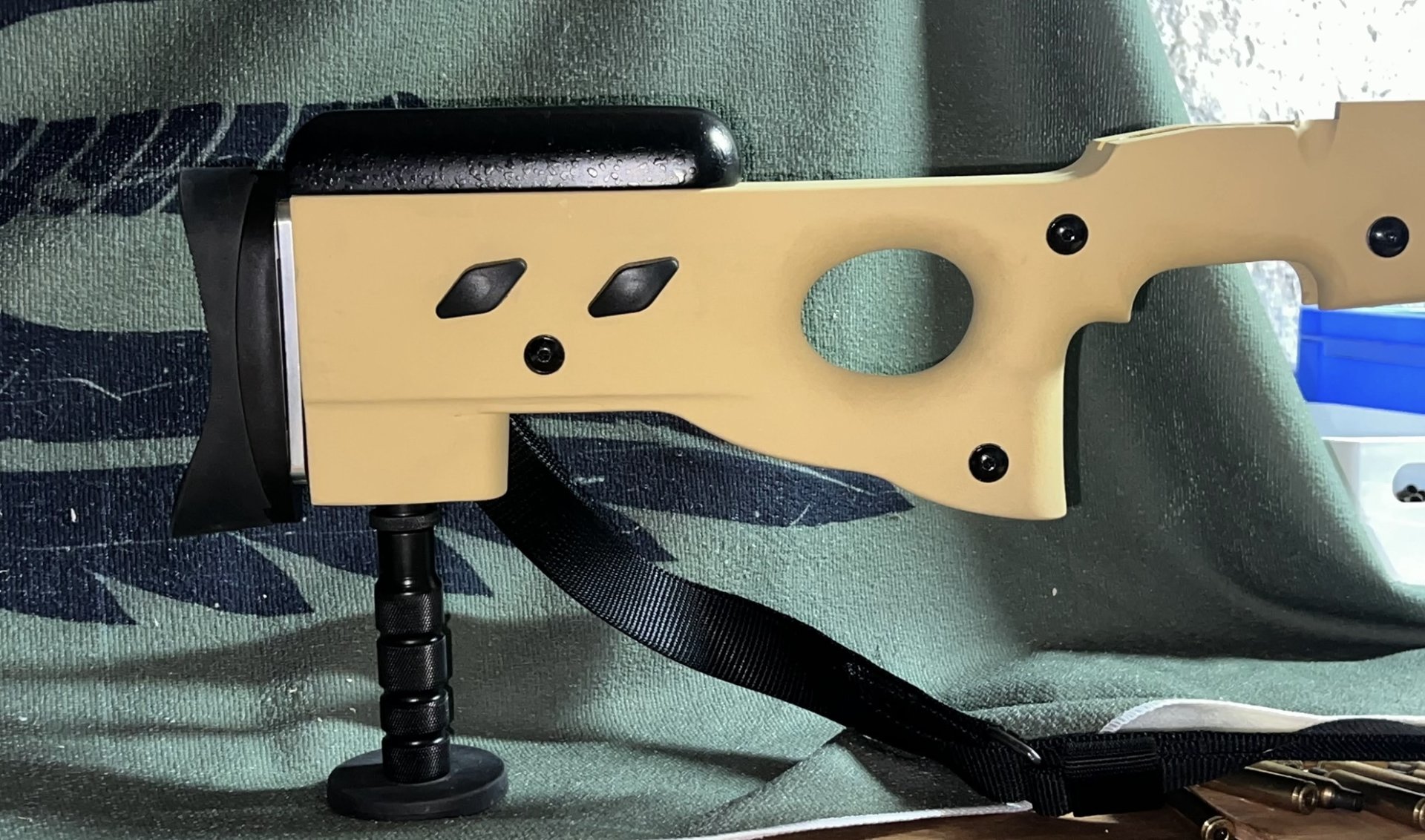 Monopod-Erdsporn Aluminium – Bild 1