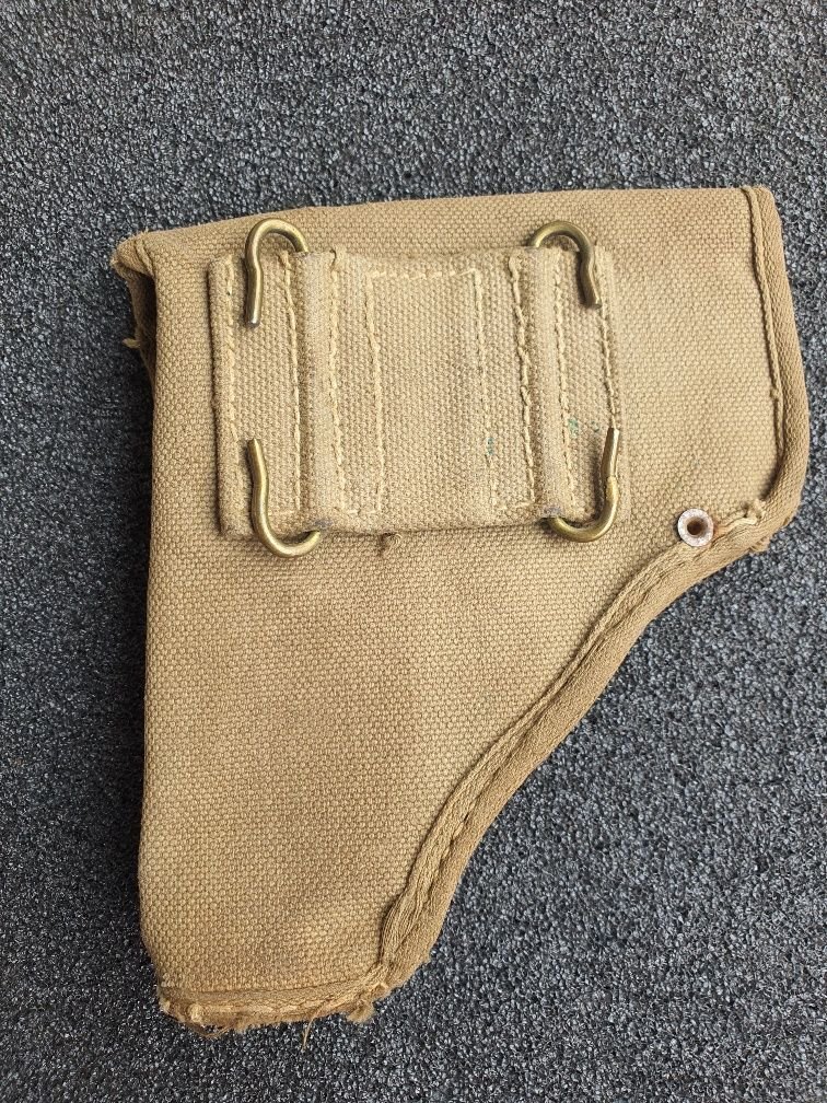 Leinenholster englisch? für unbekannte Taschenpistole – Bild 1