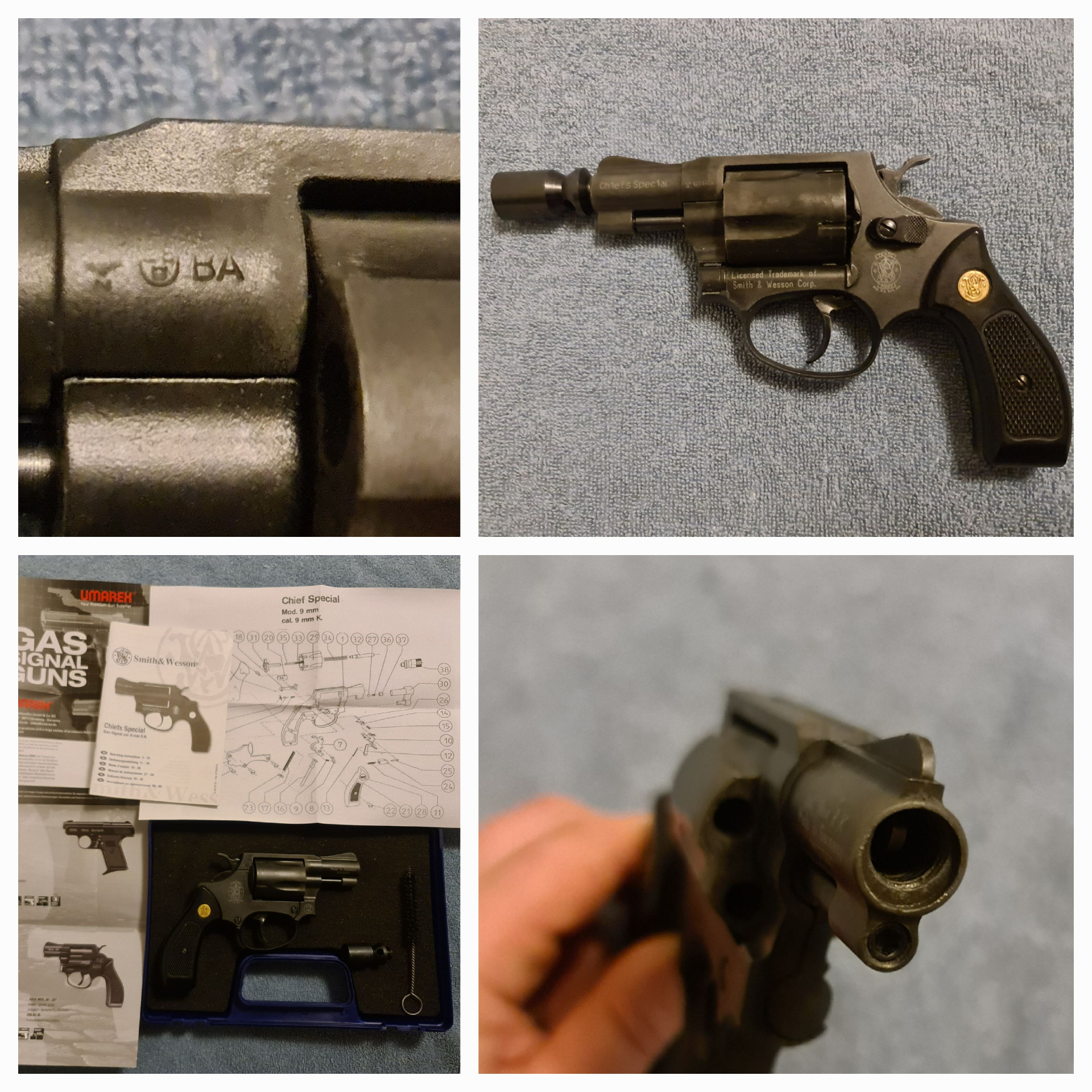 Smith & Wesson Chiefs Special Schreckschussrevolver, Kal.9mm RK mit der PTB 794 – Bild 4