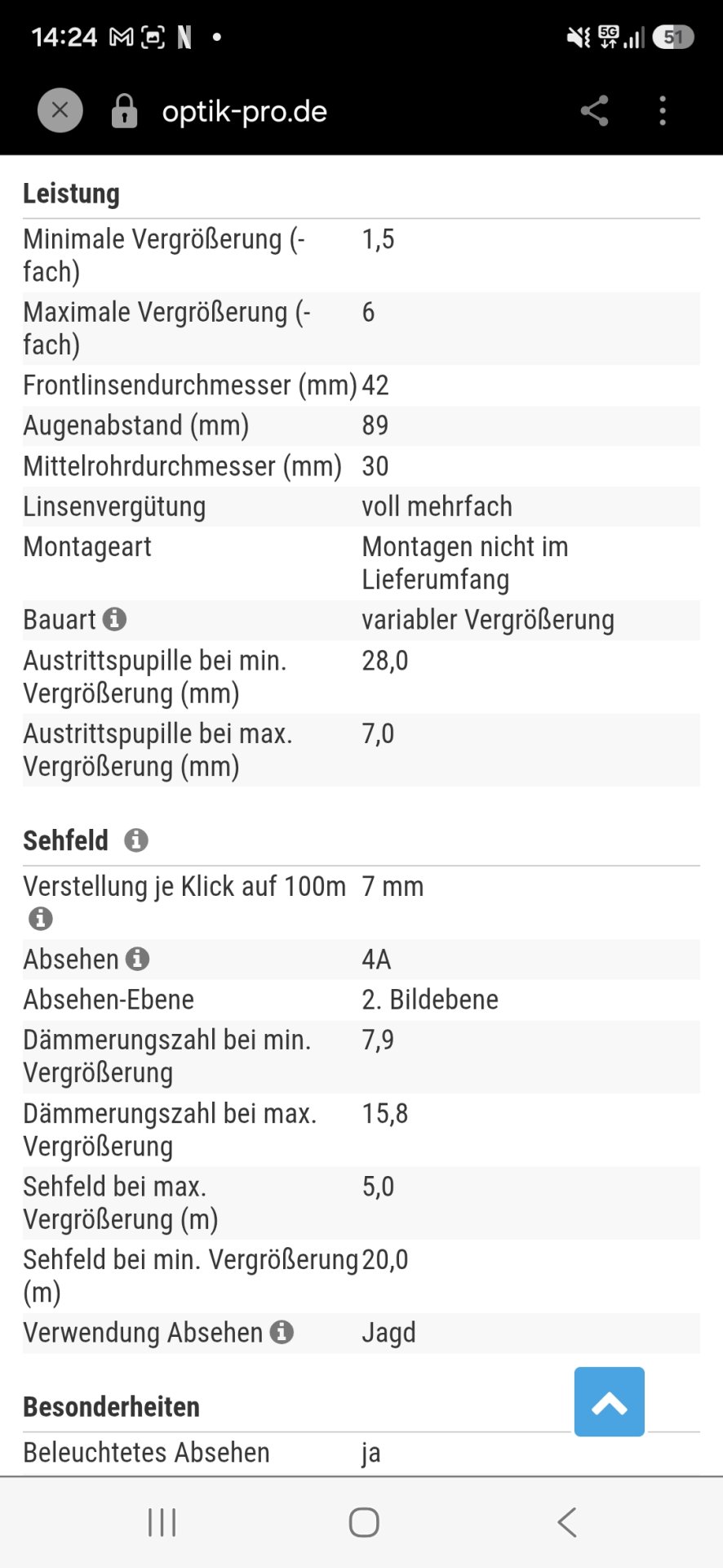 1-6×42 Bushnell Trophy XLT – Bild 13