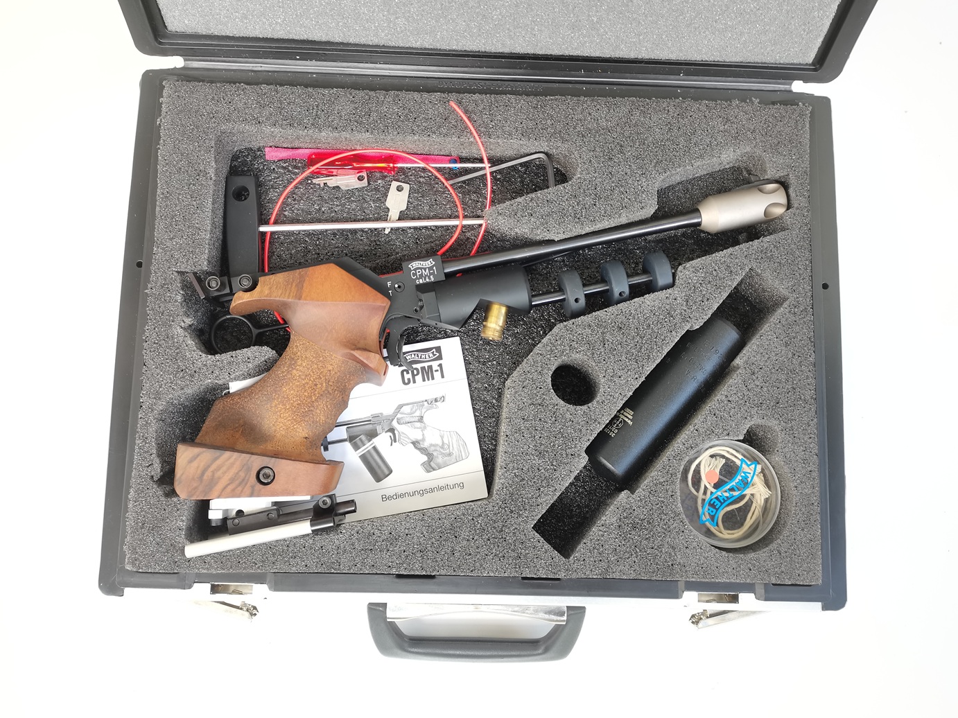 Walther CPM1 Matchluftpistole im Koffer inkl. Zubehör Kal. 4,5mm Diabolo – Bild 1