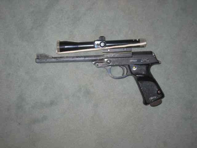 Luftpistole Walther, Mod. LP 53, defekt, Teileträger – Bild 1