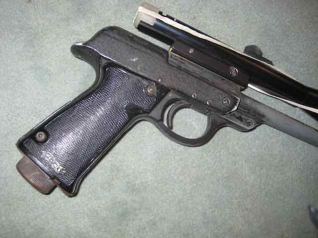 Luftpistole Walther, Mod. LP 53, defekt, Teileträger – Bild 5