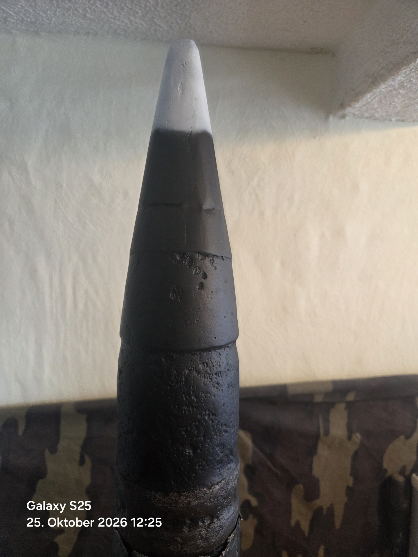Deutsche 8,8cm Panzer Granate KWK43 mit Hülse Flak/Tiger 1(Bombe Bodenfund Granate Zünder) – Bild 6