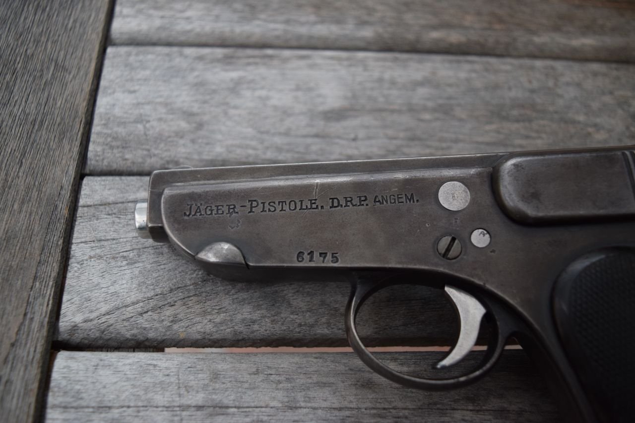 Deutschland Franz Jäger „Jäger-Pistole“ WKI Ausf. 2 Cal. 7,65 Sammlerwaffe – Bild 2